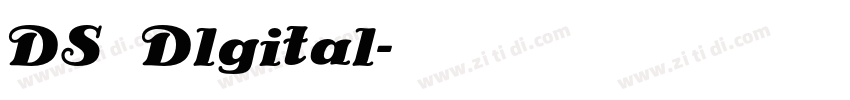 DS Dlgital字体转换